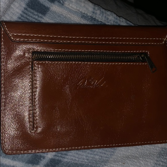 Brown leather Patricia Nash clutch - Picture 2 of 2